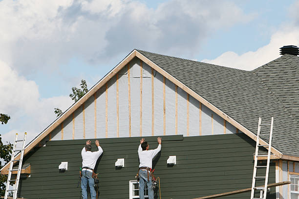 Professional Emergency Siding Repair technician working in Mount Gilead, OH